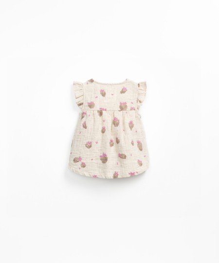 Tunic with strawberry print