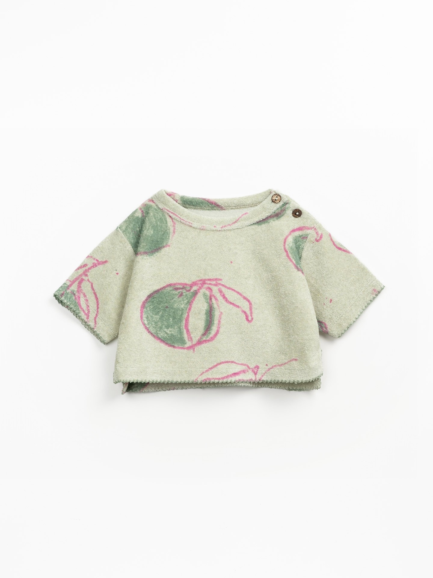 Sweat-shirt en maille avec mélange de coton biologique et fibres recyclées