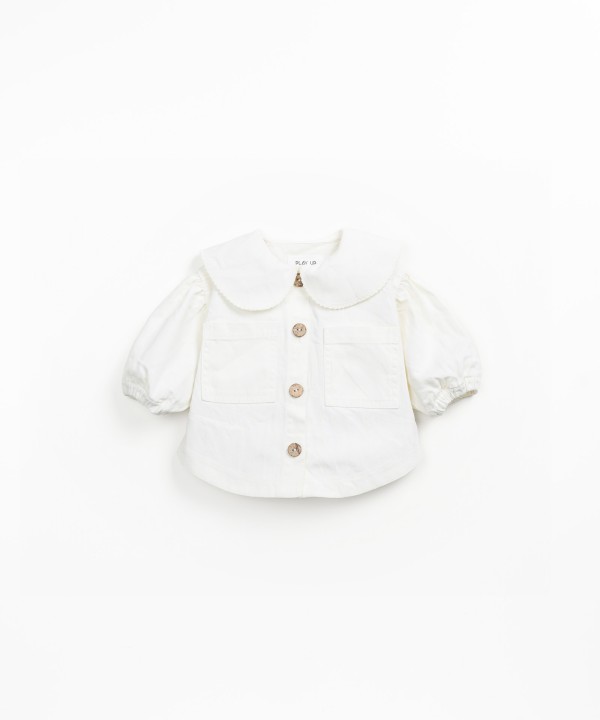 Veste en serg� de coton
