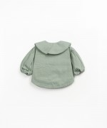 Twill jacket with collar