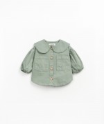 Twill jacket with collar