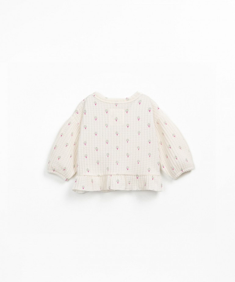 Giacca in maglia testurizzata con motivo