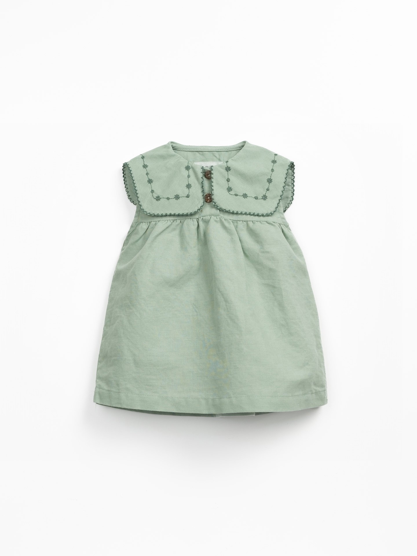 Robe en tissu avec mélange de lin et de coton biologique