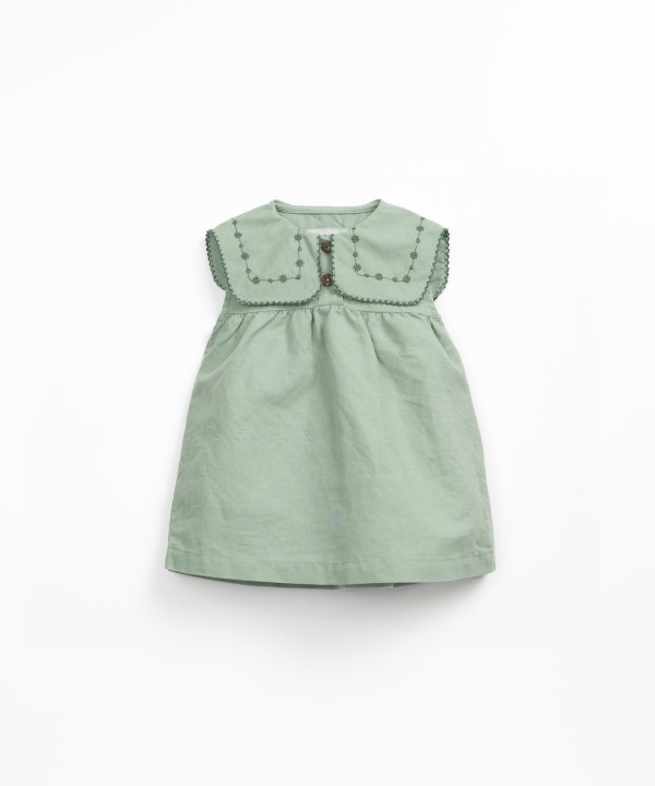 Robe en tissu avec m�lange de lin et de coton biologique