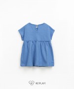 Vestido de punto con mezcla de algodn regenerativo y algodn reciclado