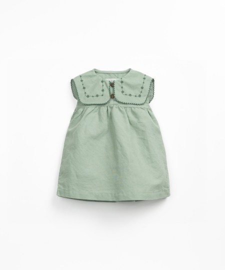 Robe en tissu avec mélange de lin et de coton biologique