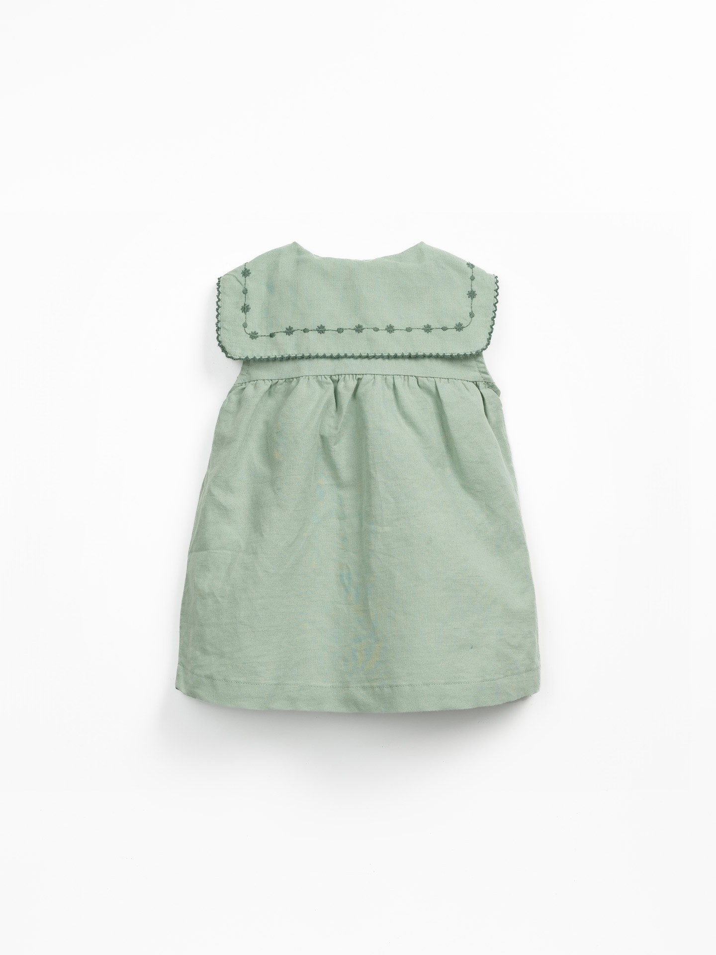 Robe en tissu avec mélange de lin et de coton biologique