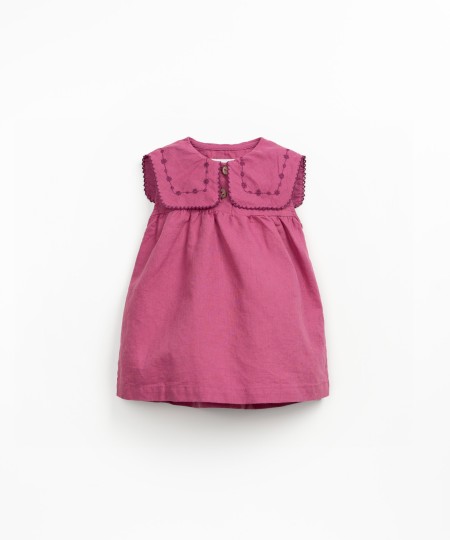 Robe en tissu avec m�lange de lin et coton biologique