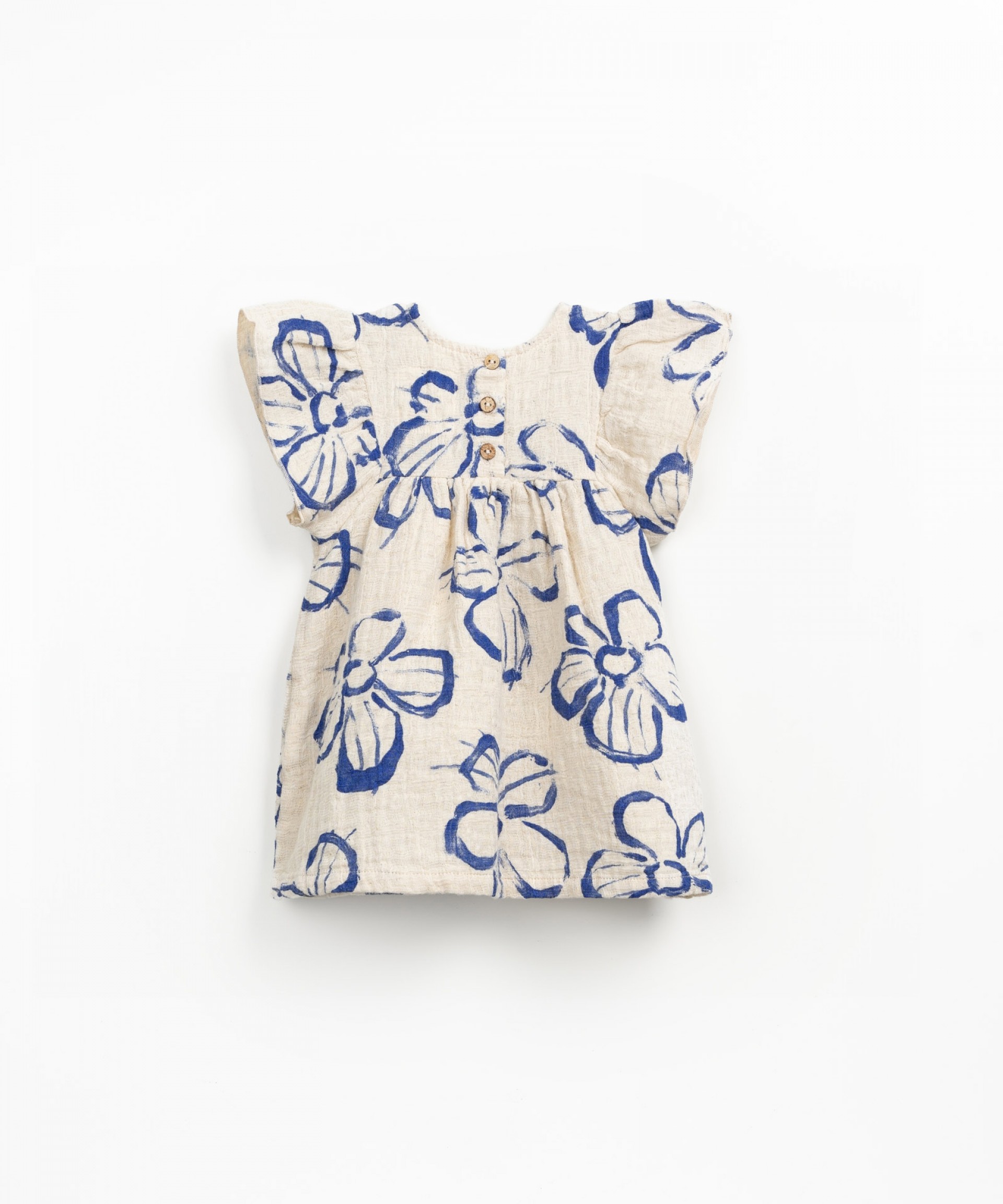 Fabric dress with print