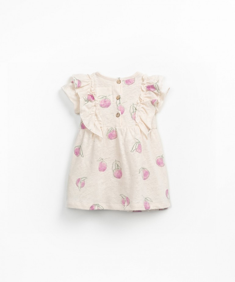 Vestito di maglina con stampa di arance