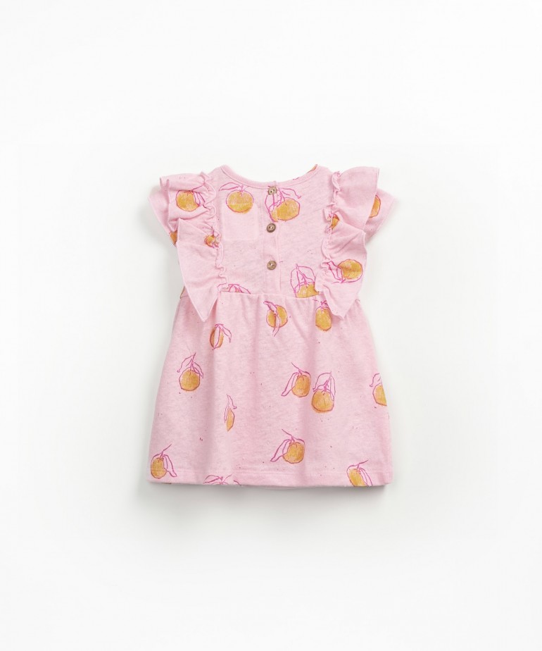 Vestito di maglina con stampa di arance