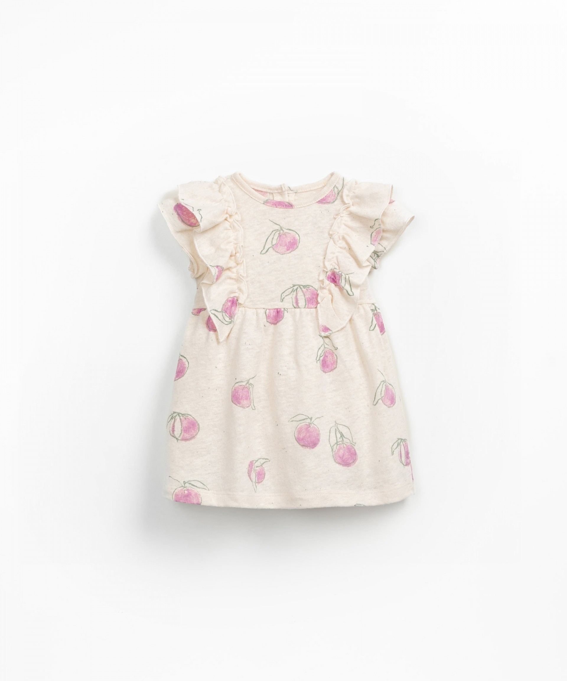 Jersey dress with an opening in the back