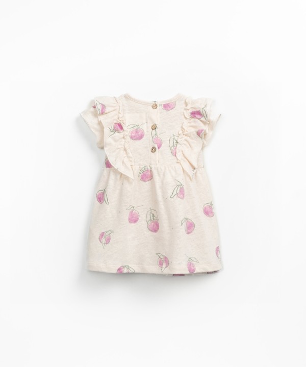 Robe en maille avec imprimé d'oranges