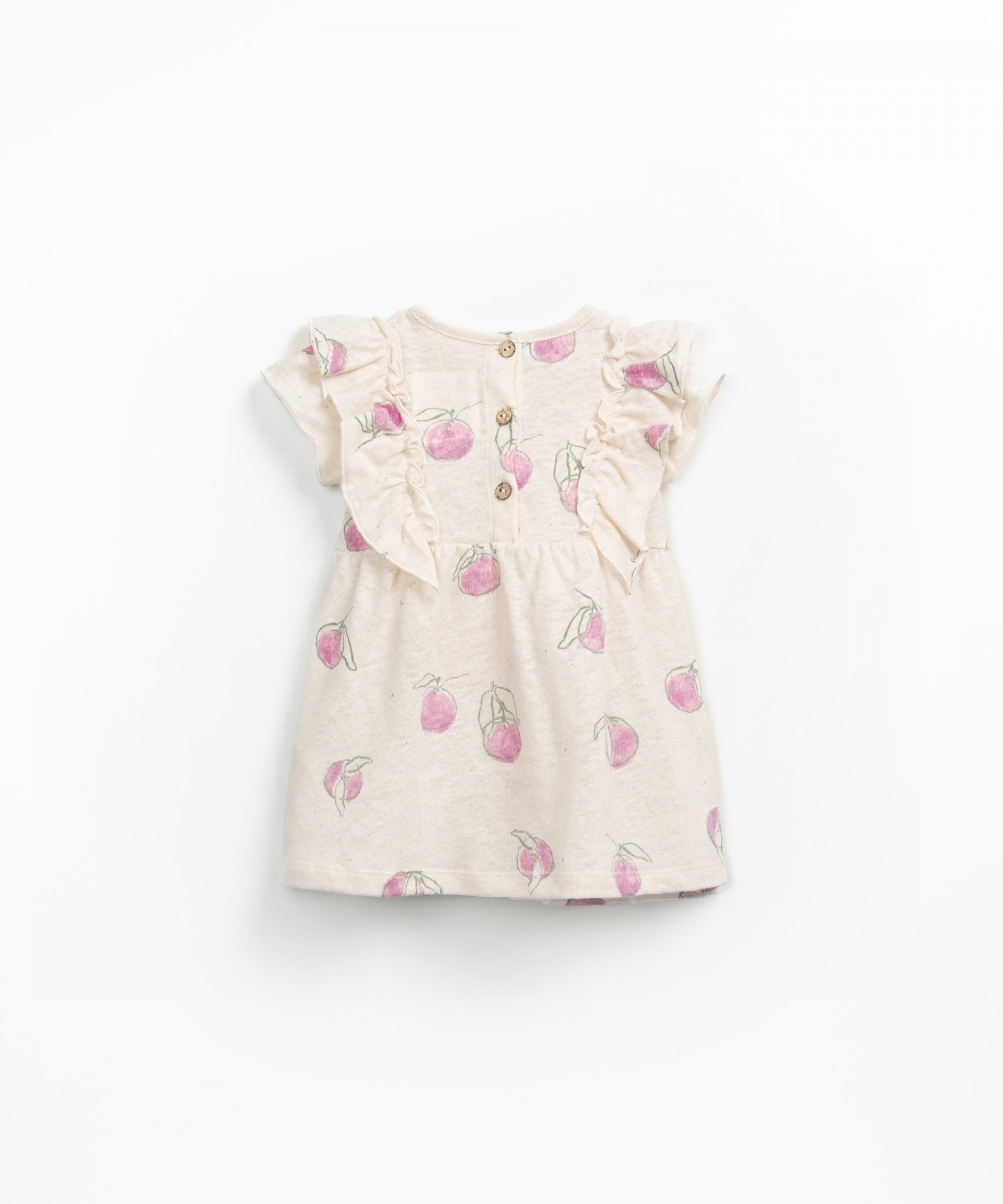 Jersey dress with an opening in the back