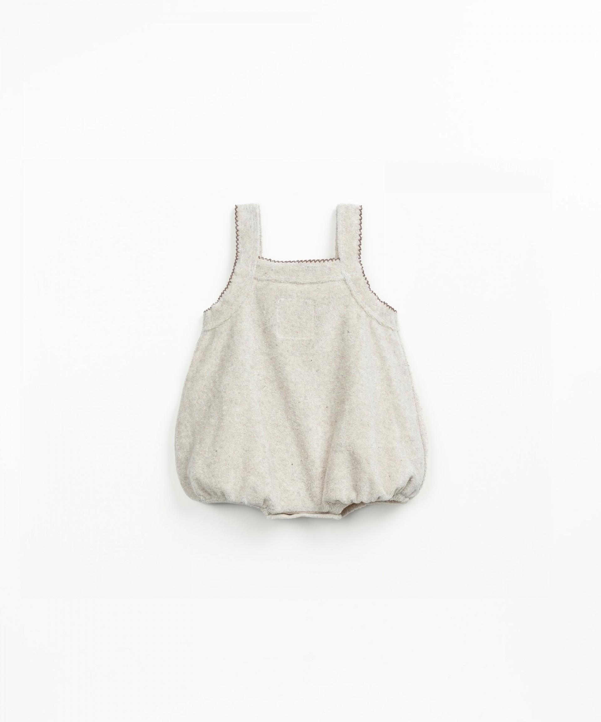 Jersey jumpsuit with balloon effect