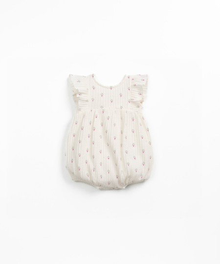 Combinaison en maille textur�e avec imprim�