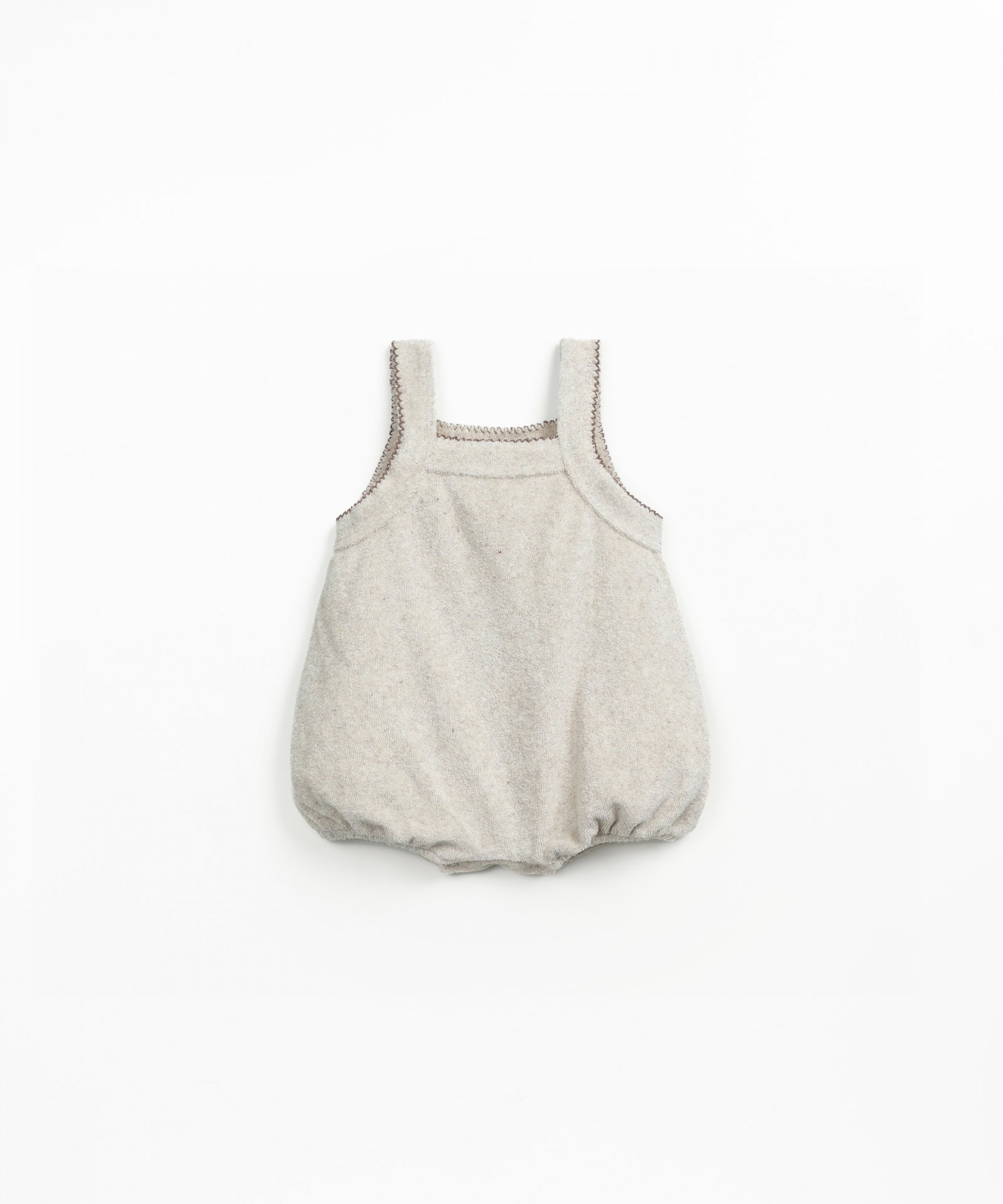 Jersey jumpsuit with balloon effect