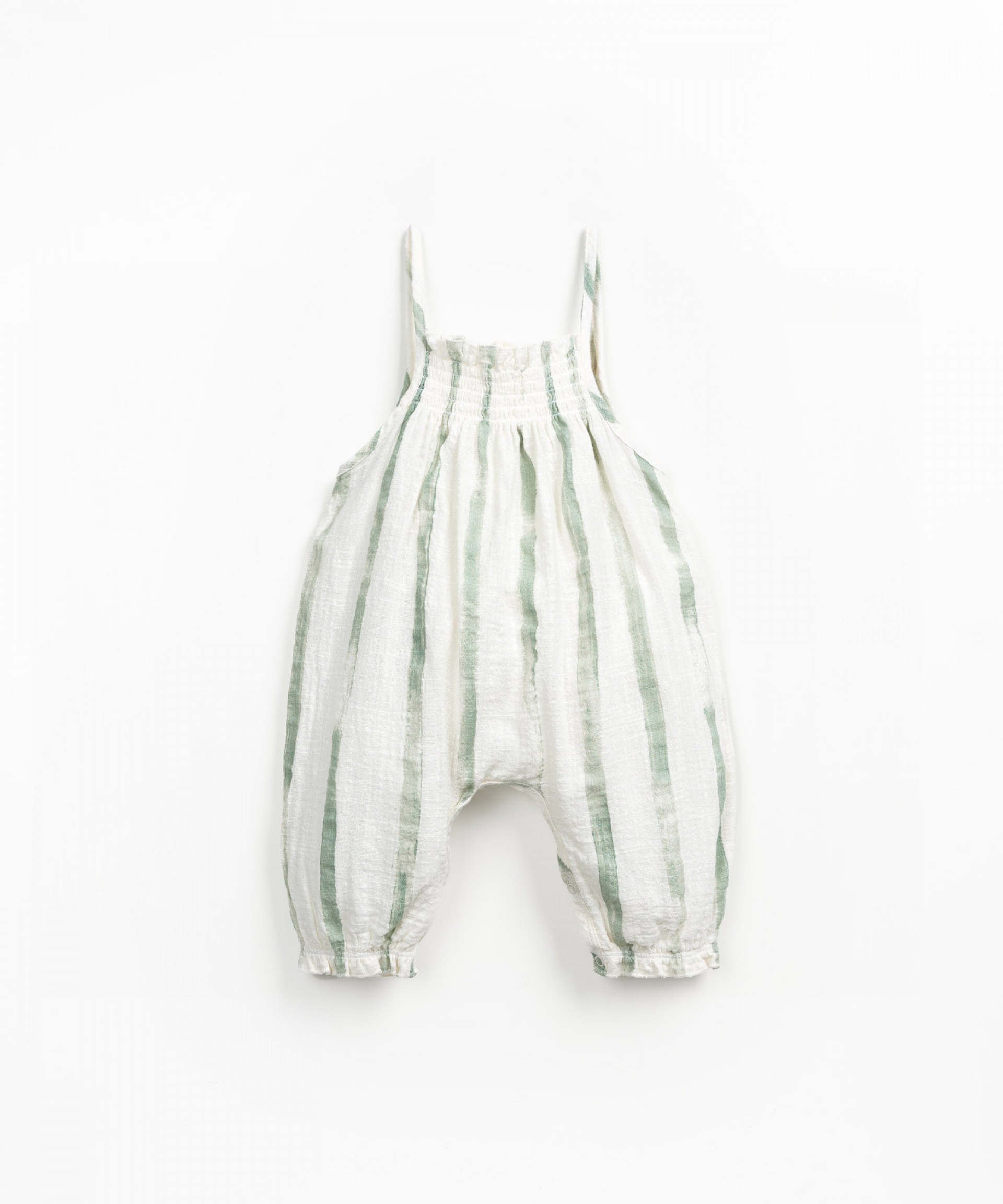 Jumpsuit with elasticated chest