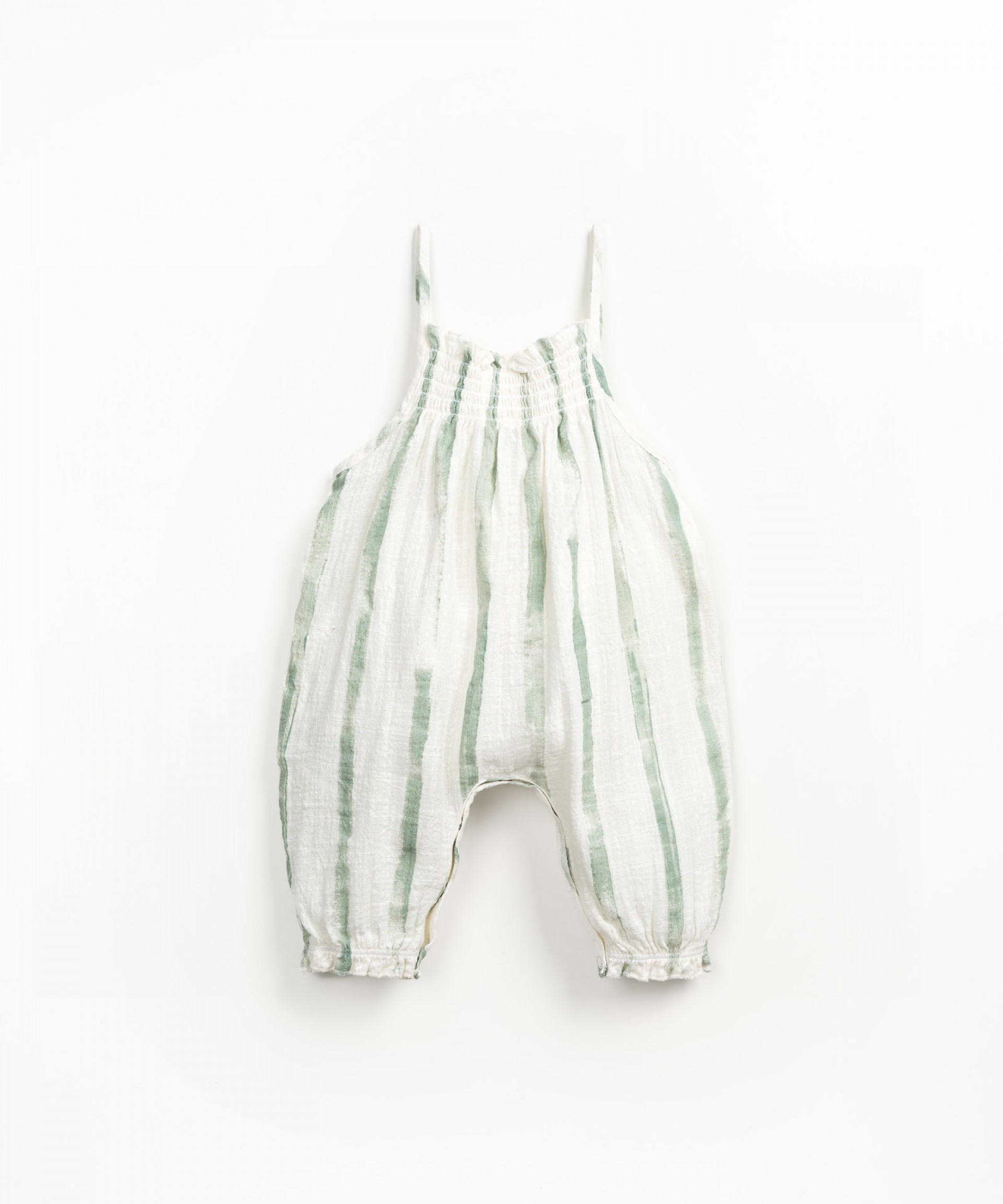 Jumpsuit with elasticated chest