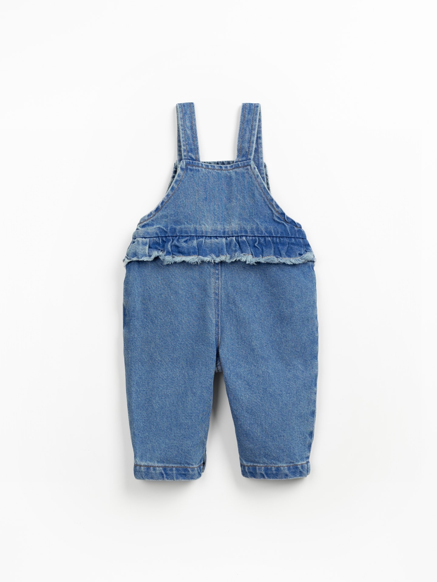 Combinaison en denim avec boutons en coco