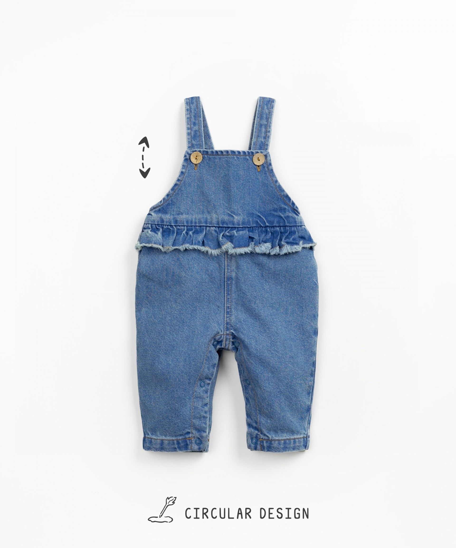 Organic cotton denim jumpsuit