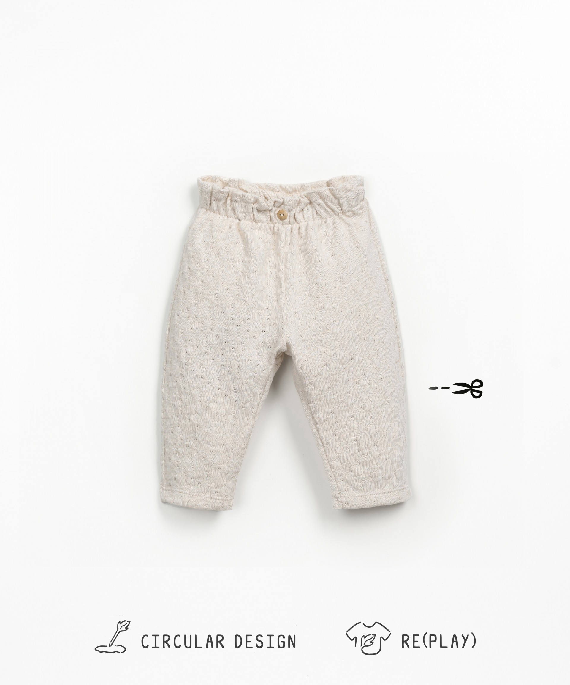 Pantaln de punto con algodn regenerativo