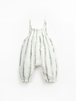 Combinaison en tissu avec imprim� � rayures