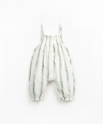 Jumpsuit with elasticated chest