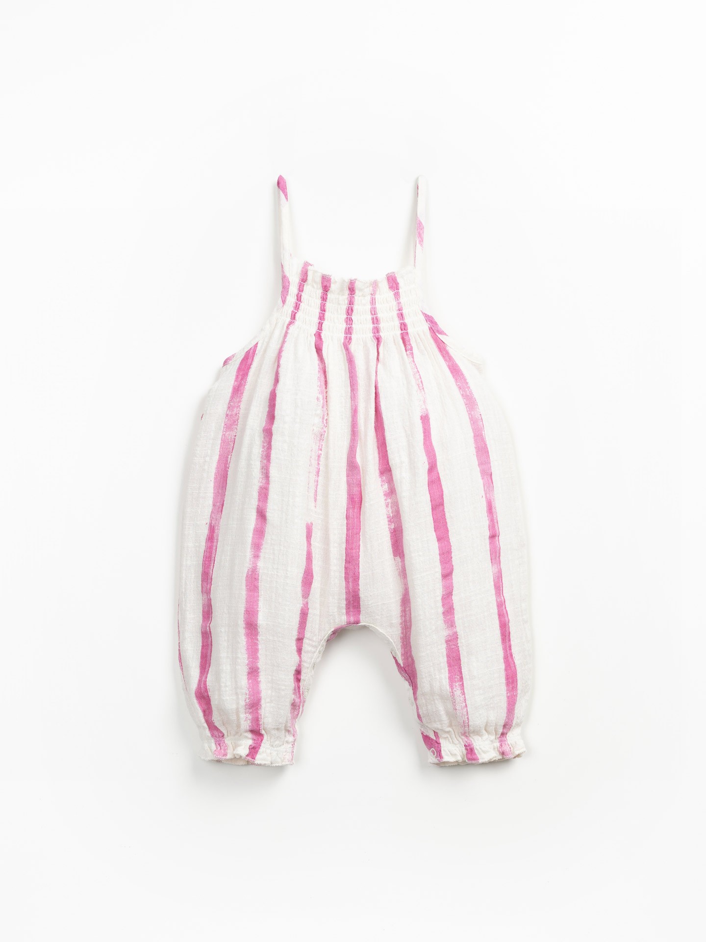 Combinaison en tissu avec imprimé à rayures