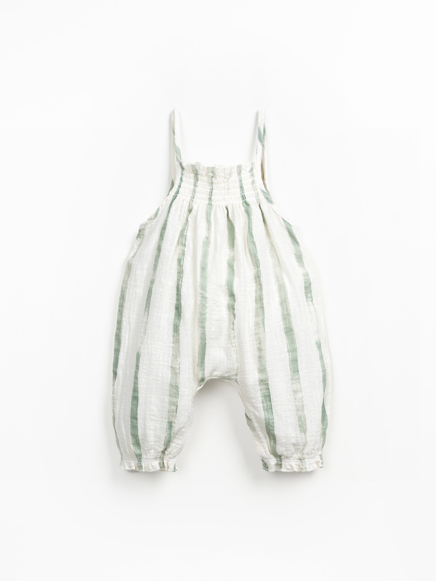 Combinaison en tissu avec imprimé à rayures