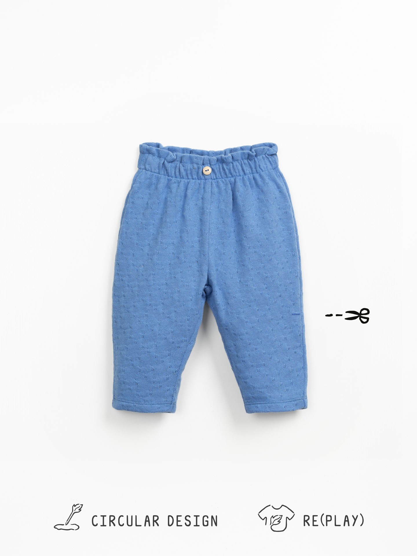 Pantalon en maille avec taille élastique