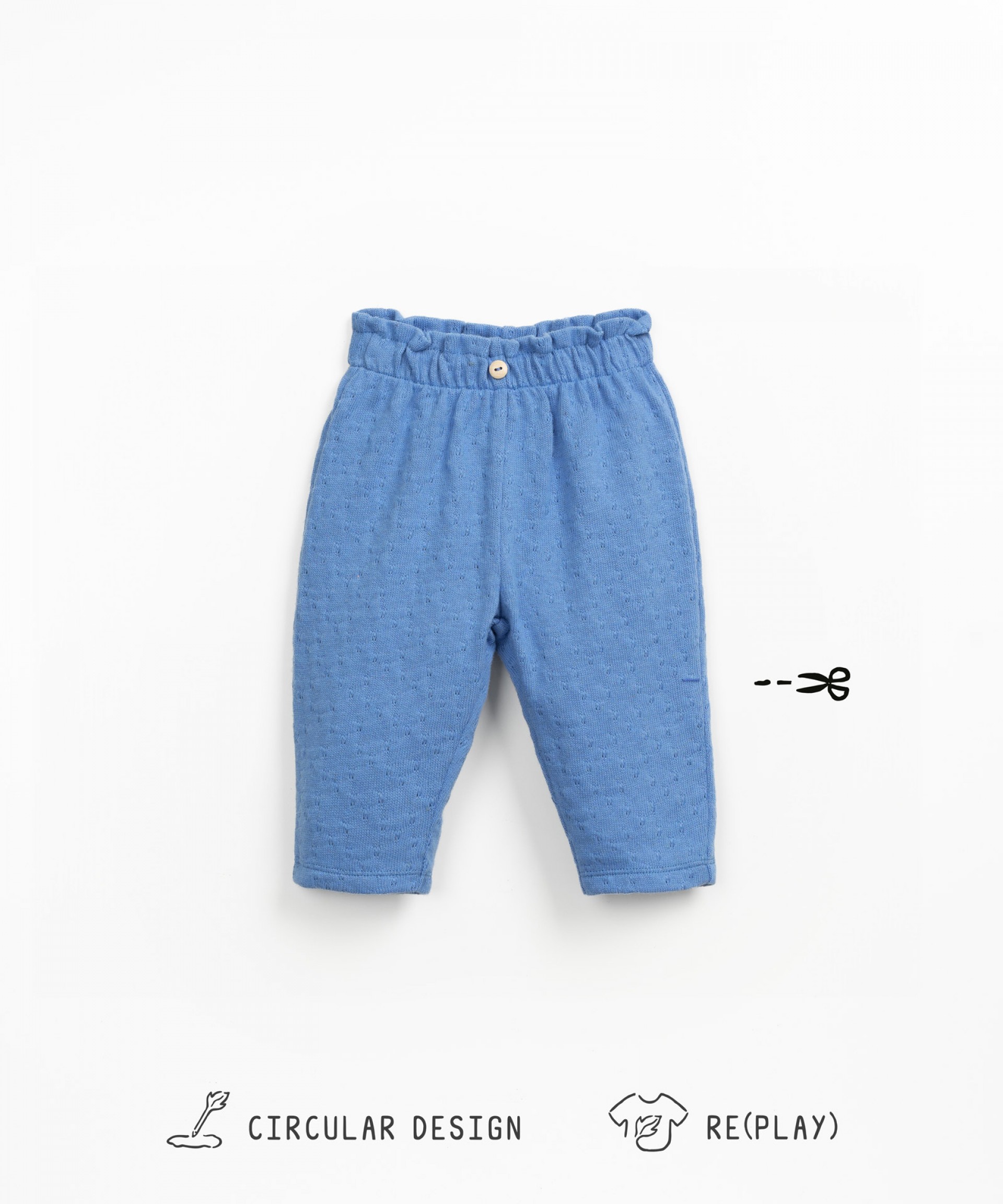 Jersey trousers with regenerative cotton