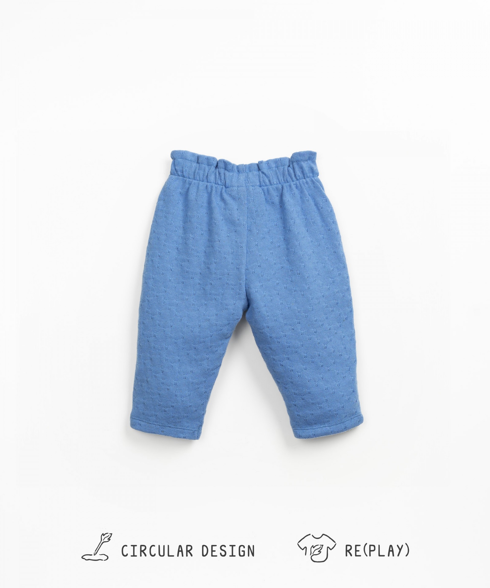 Jersey trousers with regenerative cotton