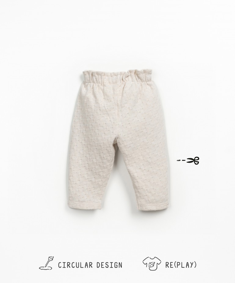 Pantaln de punto con cintura elstica