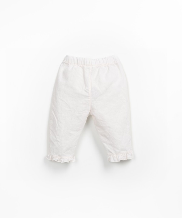 Calça mistura de linho e algodão orgânico