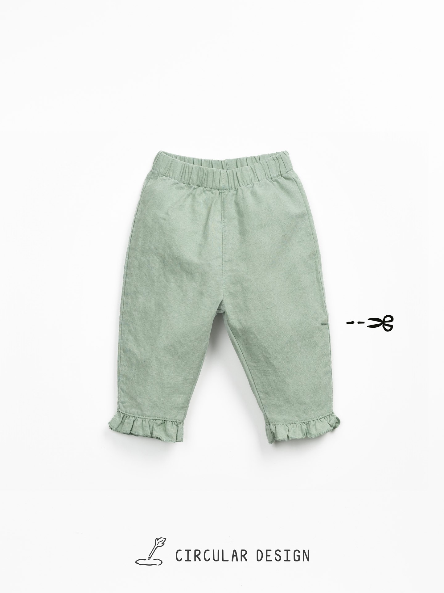 Calça mistura de linho e algodão orgânico