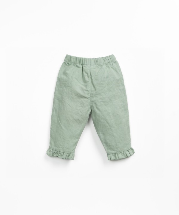 Calça mistura de linho e algodão orgânico