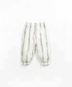 Trousers with decorative drawstring