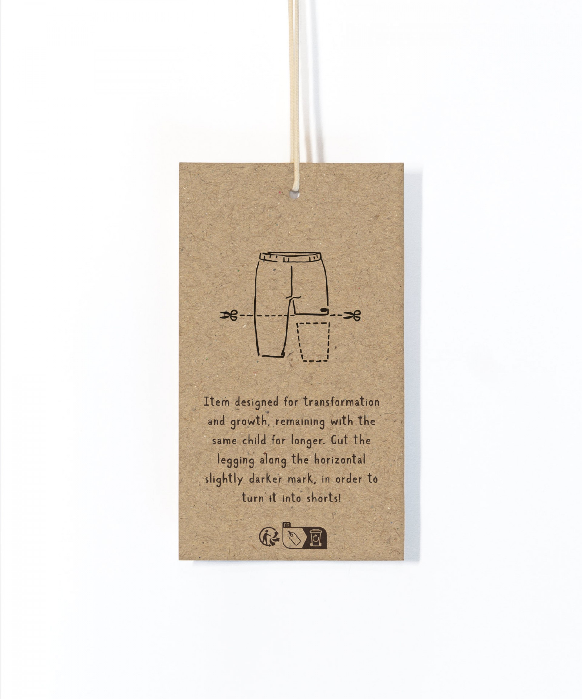 Trousers with decorative drawstring