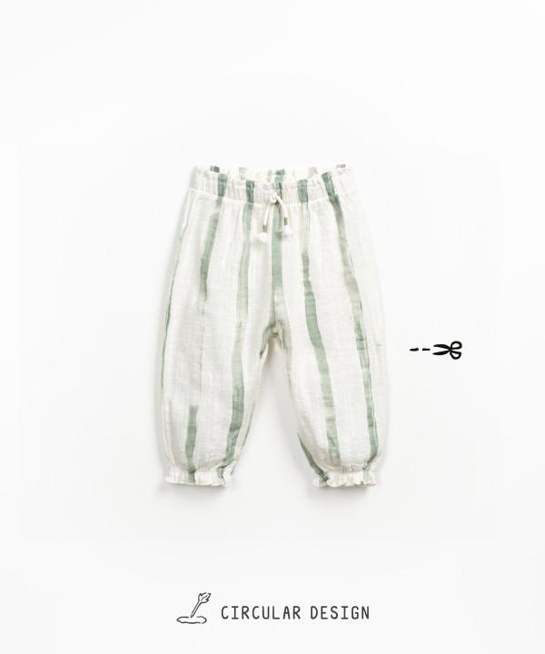 Pantal�n de algod�n org�nico con estampado