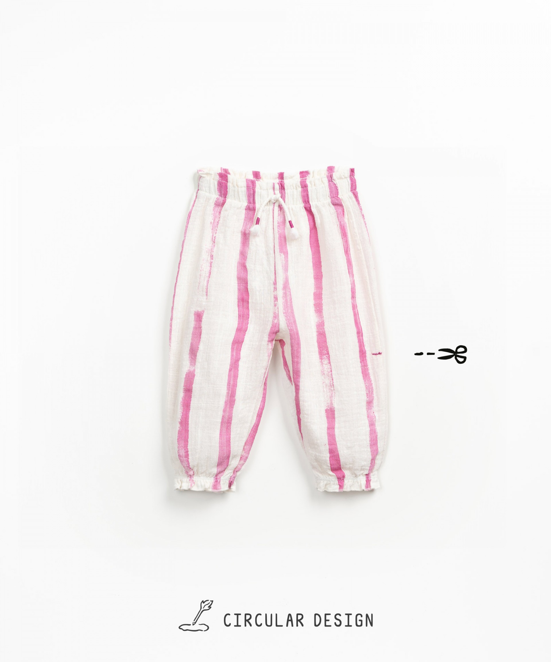 Pantaln con cordn decorativo