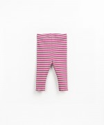 Ribbed striped leggings