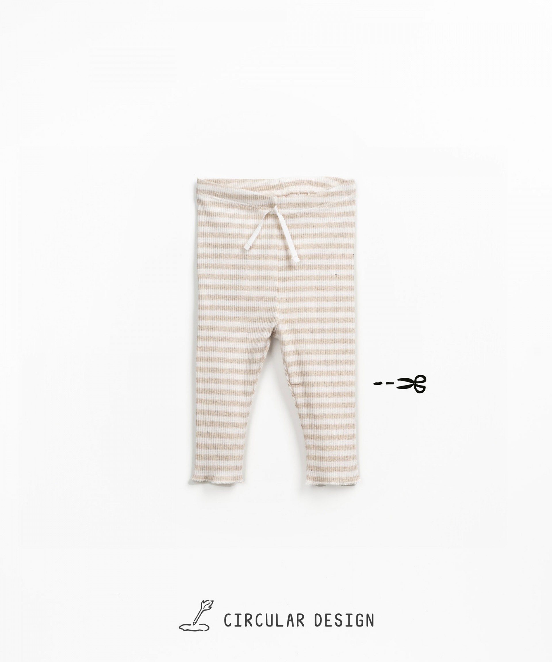 Ribbed striped leggings