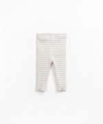 Ribbed striped leggings