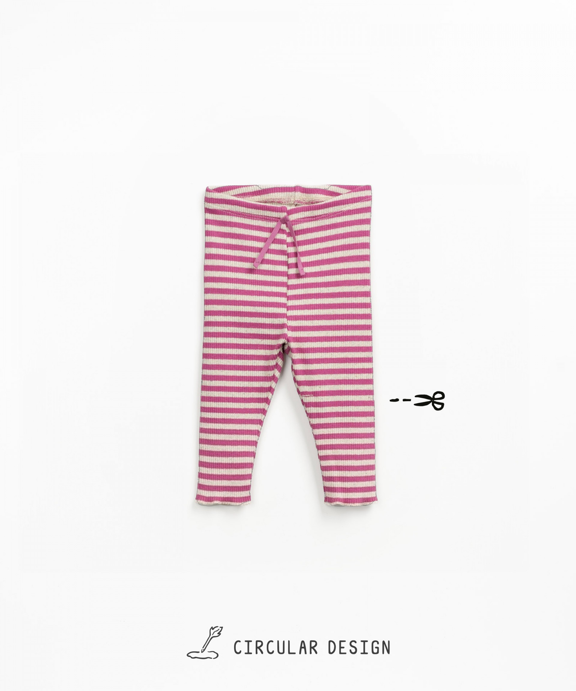 Ribbed striped leggings