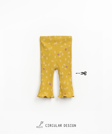 Leggings flaire con stampa