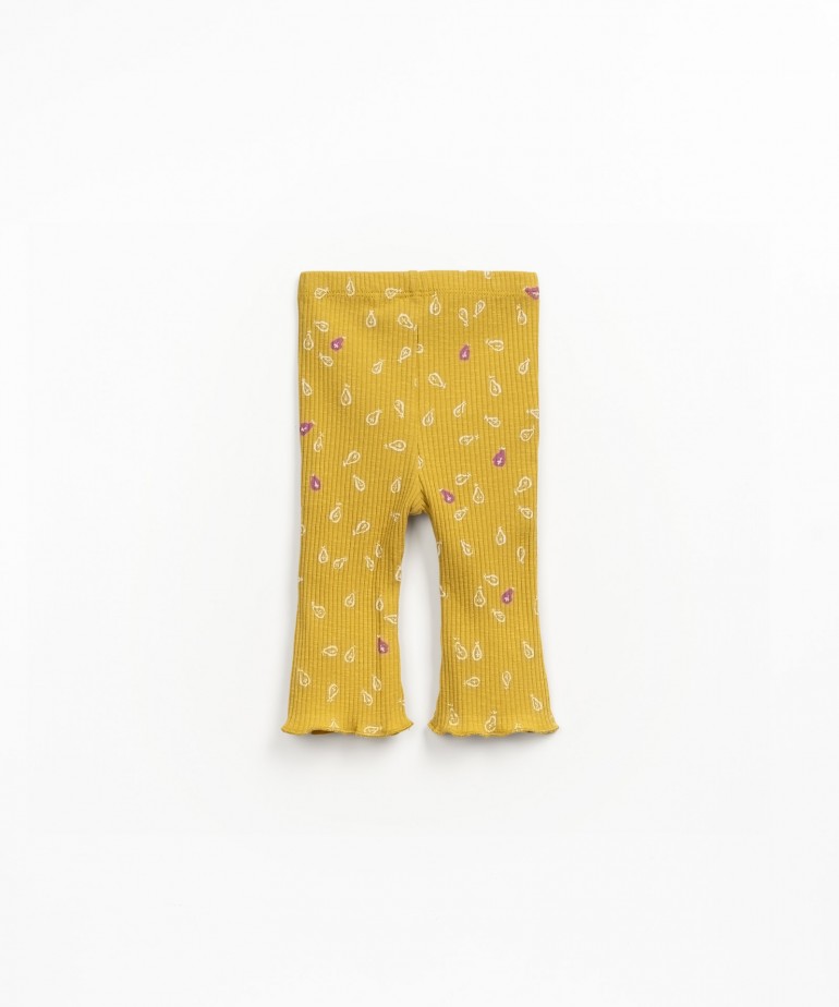 Leggings flaire con stampa