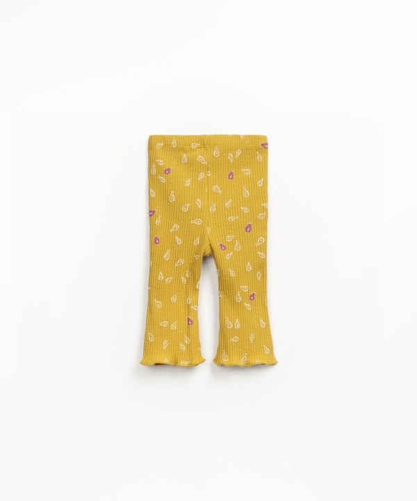 Flare leggings with print