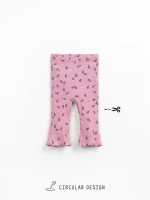 Leggings a zampa con stampa