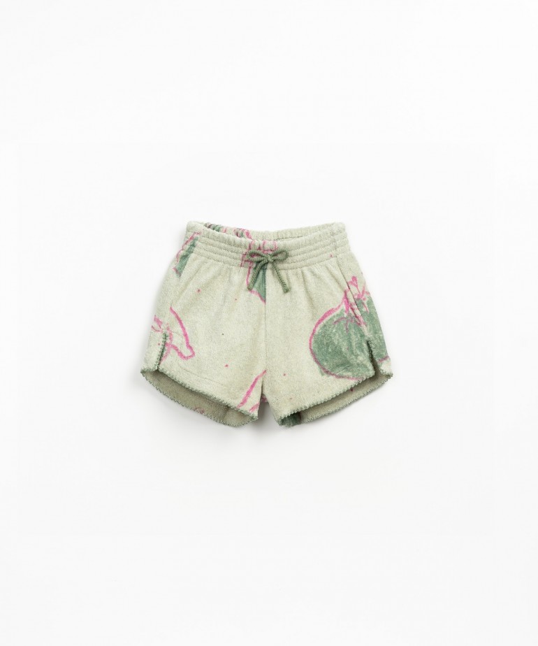 Plush knit shorts